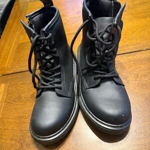 Dr. Martens Black Kids Boots with Bouncing Soles